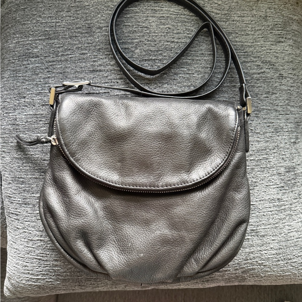 Classic Black Leather Crossbody Bag with Flap